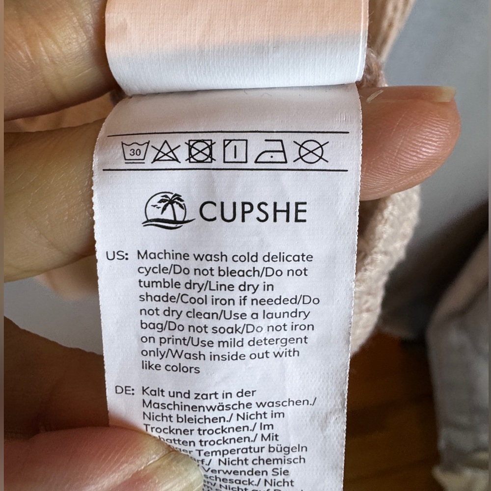 Cupshe Short Sleeve V Neck Mini Dress- Size Small - Picture 8 of 9